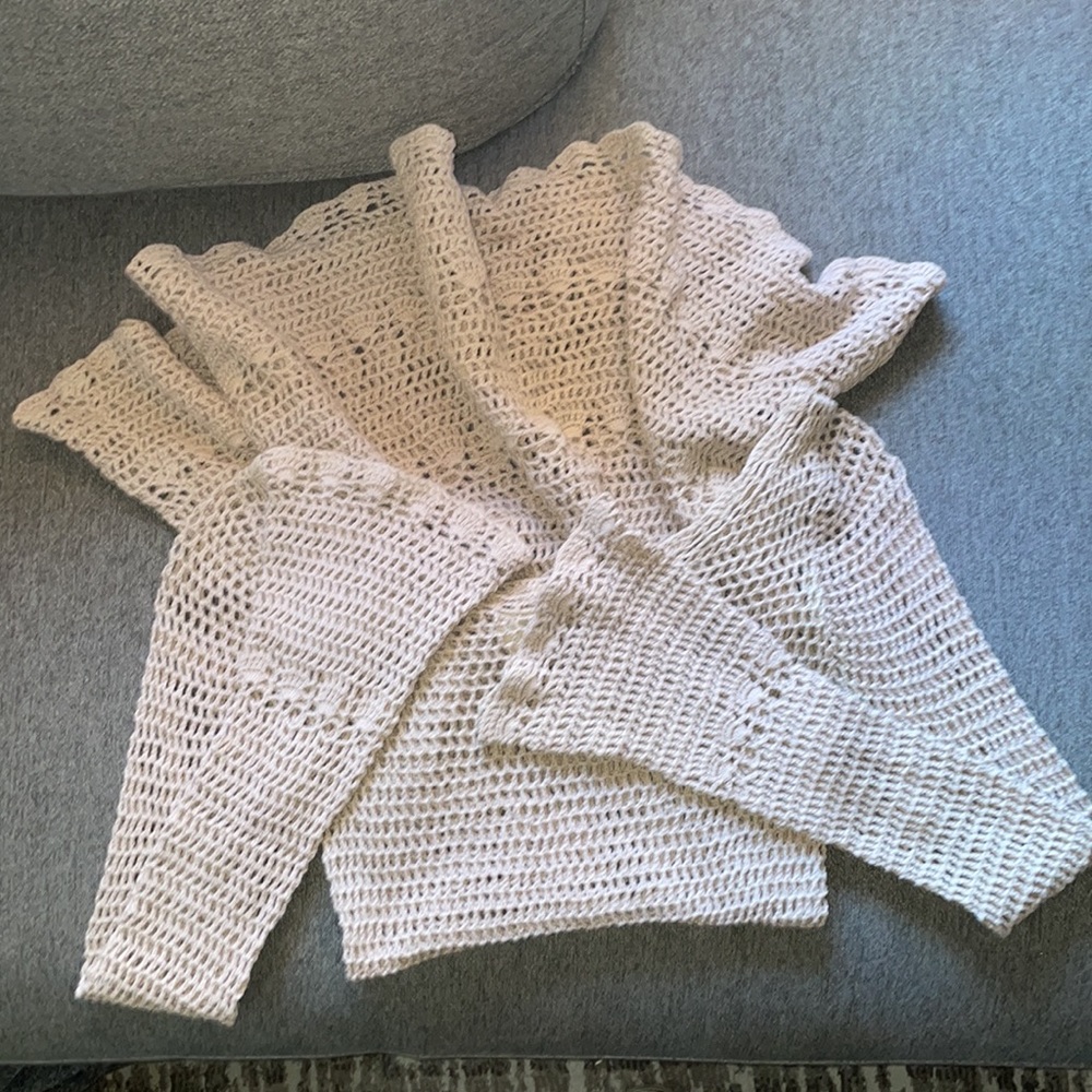 Free People Knit Swim Cover Up Sz S Color “Oyster”